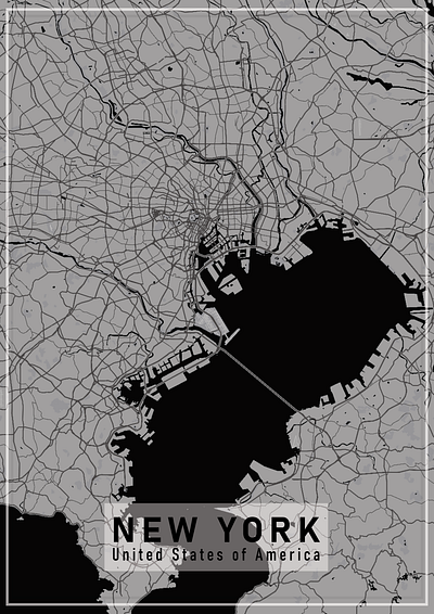 City poster - New York design graphic design illustration poster