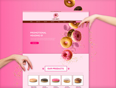 I Love Donuts | Website Design design graphic design ui ux website design