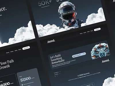 AscendCo - Framer Agency Template agency ascend framer free portfolio template ui design web design