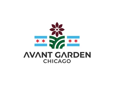 Garden Flower Icon Logo stylish