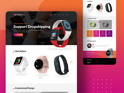 Digital Gem landing page ui ui design ui ux website mockups