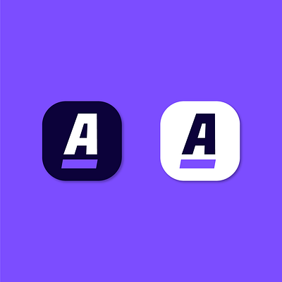 Ablewolf app icon and logo branding design graphic design letter logo mark monogram simple simple logo