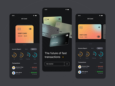 Finance app - Mobile App android app app design bank account bank app banking app card credit card echo finance fintech fintech app ios app design mobile mobile app uidesign ux