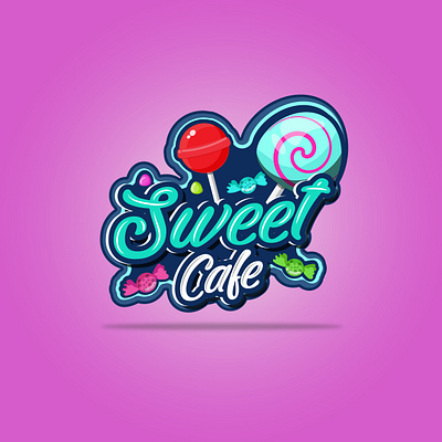 LOGO For Sweet Cafe 3d 3d logo branding design fiverr food logo freelancer graphic design logo logo creation rahat150