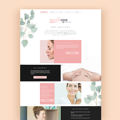 eCommerce // Medispa // wix design ecommerce graphic design wix