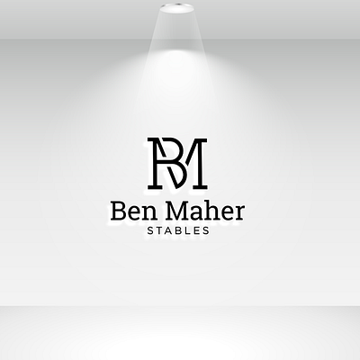Ben Maher Stables Logo branding creative logo design graphic design illustration lettermar logo minimalist modernlogo vector