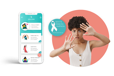 White Ribbon UA Mobile App Design app app uiux domestic violence hidden app mobile app design mobile app ui prevention app stealth app ui ui design uiux ux design victims white ribbon ua