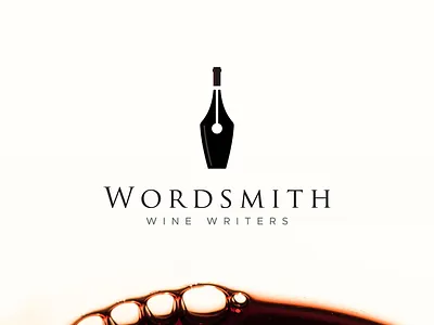 Wordsmiths Winewriters branding creativelogo design graphic design illustration logo minimalistlogo modernlogo vector