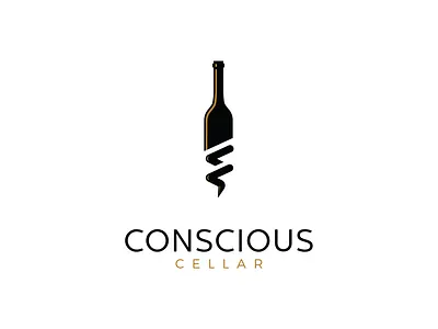 Conscious cellar Logo branding design graphic design illustration logo modernlogo vector