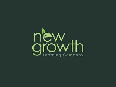 New Growth Learning Company Logo branding design graphic design illustration logo modernlogo vector