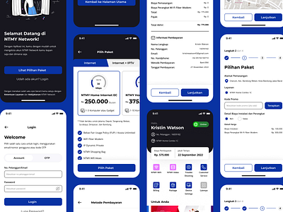 NTMY Network - Internet Service Provider Mobile App application internet isp mobile app mobile ui provider ui wifi
