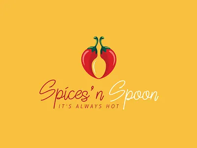 Spices'n spoon Logo branding design graphic design illustration logo modernlogo vector
