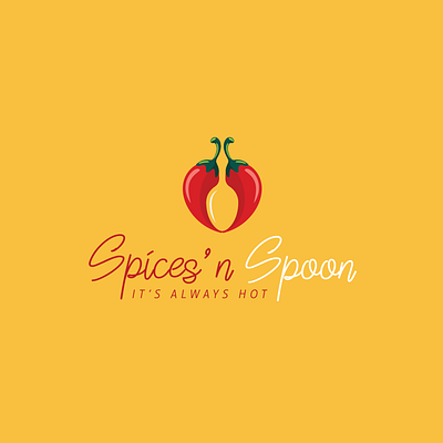 Spices'n spoon Logo branding design graphic design illustration logo modernlogo vector