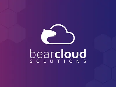 BearCloud Solutions Logo branding design graphic design illustration logo modernlogo vector