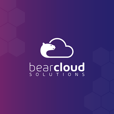 BearCloud Solutions Logo branding design graphic design illustration logo modernlogo vector