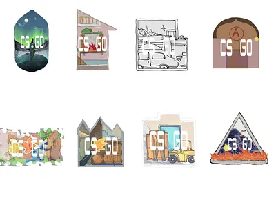 CSGO map UI redesign design graphic design illustration ui