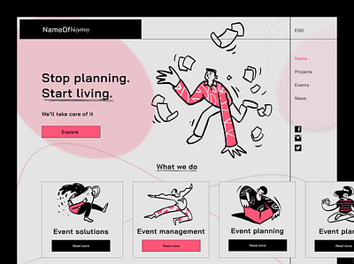 Learning project - one shot design homepage learning shot ui