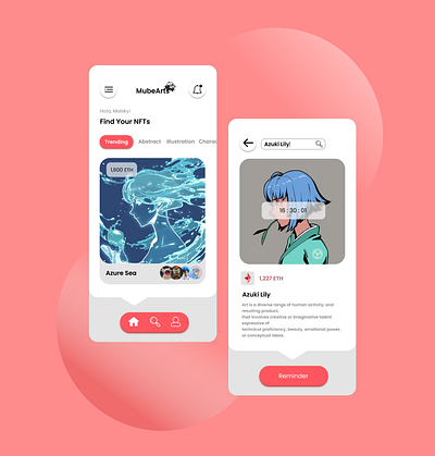 MubeArts graphic design illustration ui ux
