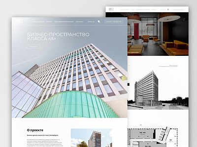 Office-L27 - Landing Page black branding clean grid landing page minimalism modern prototype transition ui ux web web design webflow website website design white