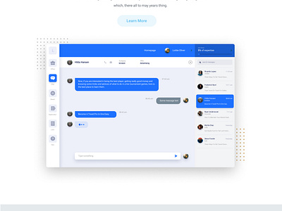 Chat App Landing Page Design by Mayur B on Dribbble