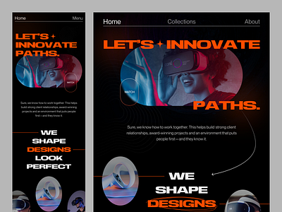 VR Website design concept creative design dribbble landing page minimal popular design saidul islam typography ui design uiux uxdesign visual design vr vr store web header website design