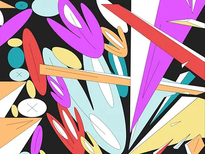 Editorial Illustration art colorful design flat illustration motion shapes vector vivid