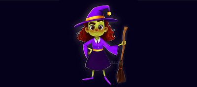 Witch. Halloween. Character development. brand character cartoon character character design design development illustration illustrator photoshop whitch