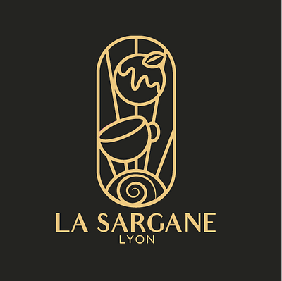 La Sargane art brandidentity branding communication creation design drawing graphic design identidade logo logodesign logos restaurant visualidentity