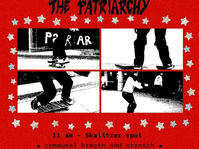 skate and destroy the patriarchy! animation female flinta flyer graphic design instagram patriarchy poster punk skate skateboarding texture treshhold video women