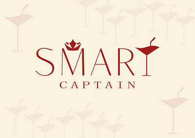 SMART CAPTAIN LOGO (VEGAN DRINK) captain custom designs custom logo logo luxury logo smart typography