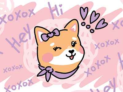 Bonk meme Girl | Character design development bitcoin bonk cartoon character coin crypto cute design dog ethereum girl illustration logo meme memecoin shiba inu solana stickers twitter vector