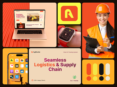 byRoute – Smart Solution for Logistics & Supply Chain Branding ai logistics aiinlogistics automation branding cargo digitallogistics figma fleetmanagement freigh logistics logistics innovation logisticsinnovation logisticsmanagemen logisticstech shipping supply chain ui user interface ux