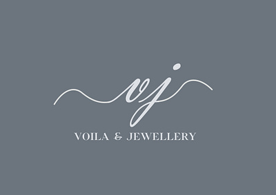 VOILA & JEWELLERY LOGO custom logo fashion fashion logo logo luxury logo typography