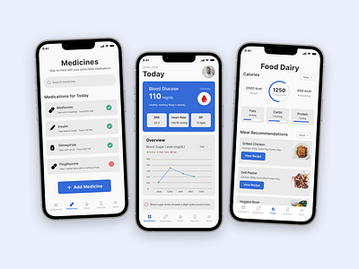 Diabetes Management App UI app ui app ui ux branding design diabetes management app figma figma designer figma mobile app healthcare app healthcare app ui healthcare app ui design healthcare ui logo minimal mobile app design mobile app ui ui ui designer user experience user interface