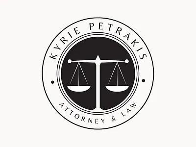 Logo "KYRIE PETRAKIS" branding design graphic design illustration logo typography vector графический дизайн