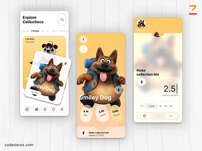 Design your own NFT Editor App 3d codezeros design graphic design nft nftapp nftart nftartist ui ui ux ux