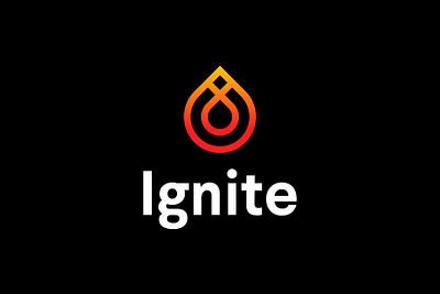 Ignite Logo branding design fire flame graphic design ignite illustration logo logo design vector