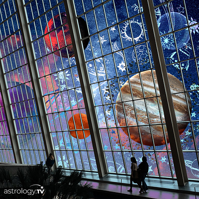 Astrology Themed Collage astrology collage design graphic design illustration poster space