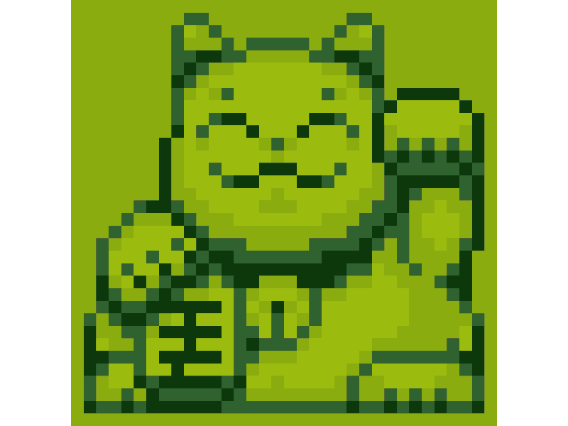 Pixel Fortune Cats animation cat collection game graphic design illustration lucky nft pixelart