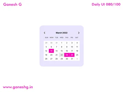 Date Picker with Variance app branding conistentcy dailyui design illustration logo ui ux vector