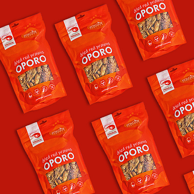 Seafood Products | Packaging design | Colour Flavour color colorful graphic design logo packagedesign packagingdesign pouch prawns red seafood