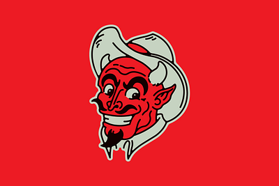 Hotter Than Hell character character design cowboy design devil illustration logo mascot mascot logo satan southwest vector