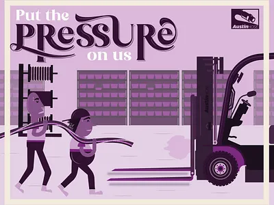 Put the pressure on us design flat graphic design illustration poster vector