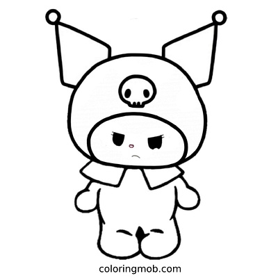 Images for Angry Kuromi Coloring pages 3d angry animation coloring face graphic design kuromi melody motion graphics pages ui