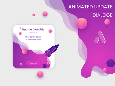 App Update Popup app design dialog flat popup ui ux