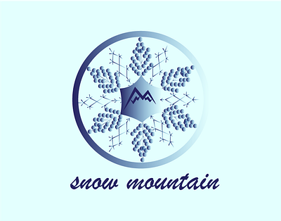 snow mountain logo adobe design graphic design illustration logo logo designer logos mountain snow