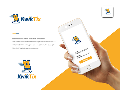 KwikTix Logo Design abstract adobe illustrator bold brand identity branding design flat graphic design kwiktix logo logo design logo maker minimal modern monogram pictorial ticket ticket logo unique vector