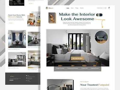 Interior Landing Page Design. 2022 branding decor design ecommerce website furniture habib interior interior landing page interiors landingpage modern ui website