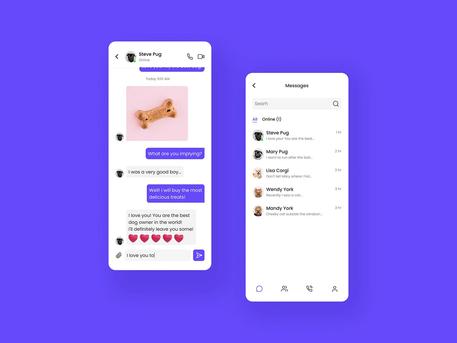 Screen Message dailyui design screen message ui ux