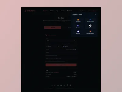 Phoenix bridge - connect a wallet blockchain bridge crypto cryptocurrency protocol web3